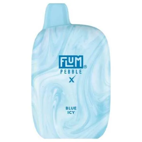 A Blue Icy Flum Pebble e-liquid vape by Vape4Less.