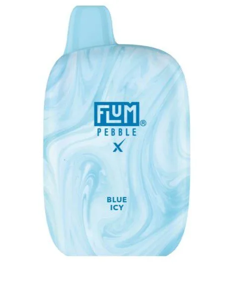 A Blue Icy Flum Pebble e-liquid vape by Vape4Less.