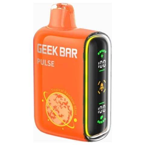 A 16ml Tropical Rainbow Blast Geek Bar Pulse by Vape4Less.