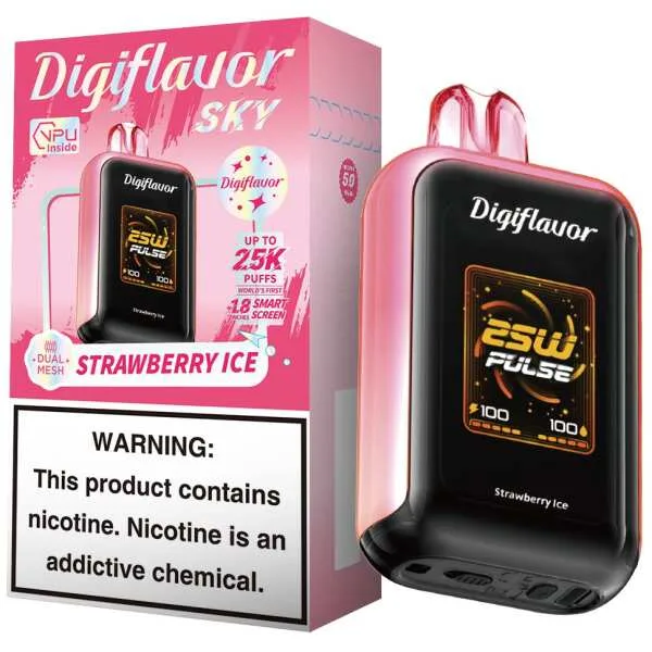 A 16ml Strawberry Ice Digiflavor Sky View 25k by Vape4Less.