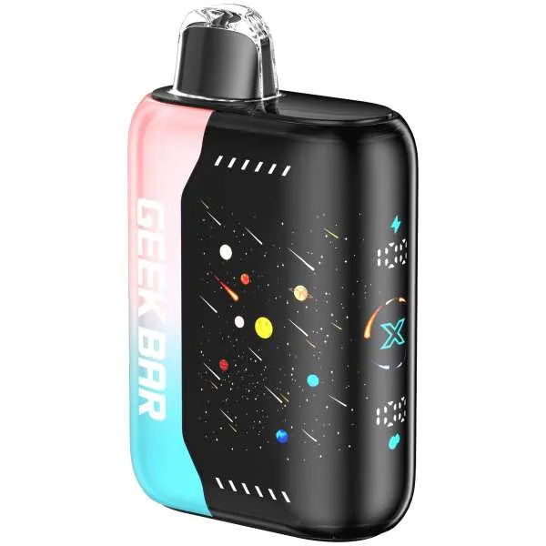 A 18ml Pink & Blue Geek Bar Pulse X 25k Disposable Vape by Vape4Less.