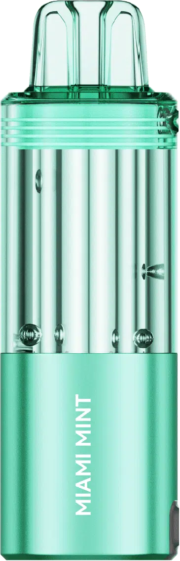 A Miami Mint Foger Switch Pro Pod 30K with cool mint and tropical flavor. by Vape4Less.