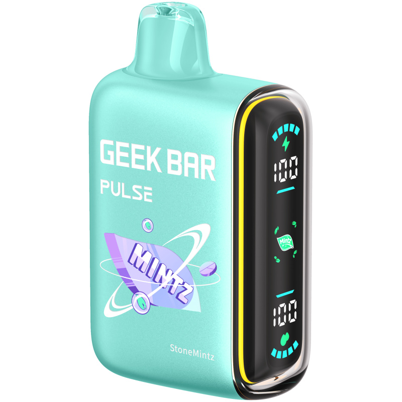 Stone Mintz Geek Bar Pulse featuring refreshing cool mint flavor.