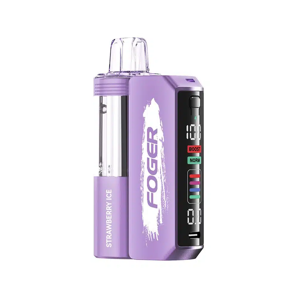 A Strawberry Ice Foger Switch Pro Kit 30K with strawberry and ice flavor. by Vape4Less.