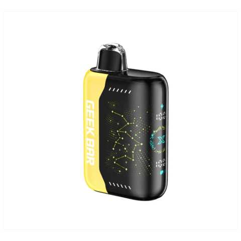 A 18ml Mango Peach Watermelon Geek Bar Pulse X 25k — A luscious fusion of tropical goodness that delights your senses. The bold, juicy sweetness of ripe mango meets the velvety smoothness of succulent peach, all perfectly balanced by the crisp, refreshing splash of watermelon. by Vape4Less.