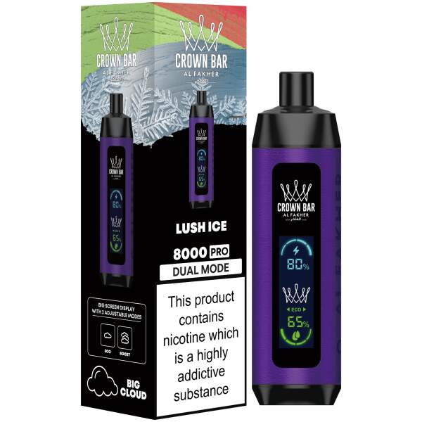 Lush Ice Al Fakher Crown Bar 8000 Pro – Juicy Watermelon & Icy Menthol