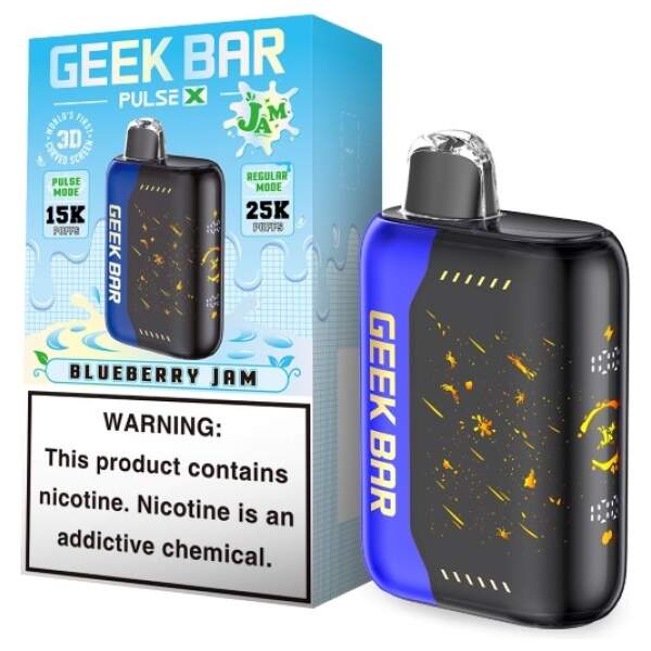 Blueberry Jam Geek Bar Pulse X 25K – Sweet & Rich Berry Flavor