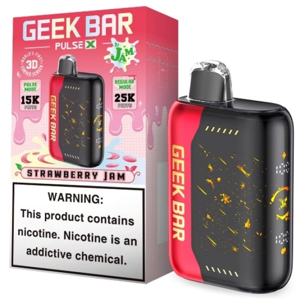 Strawberry Jam Geek Bar Pulse X 25K โ Sweet & Fruity Jam Flavor