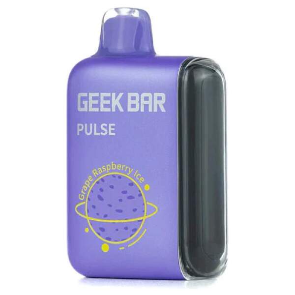 Grape Raspberry Ice Geek Bar Pulse Description Flavor: A bold fusion of juicy grapes and tangy raspberries finished with an icy blast. This flavor balances deep, fruity sweetness with a refreshing chill on the exhale, creating a smooth yet invigorating vape. Perfect for fans of rich berry flavors with a cool twist.