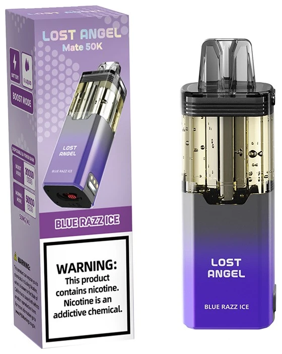 Blue-Razz-Ice-Lost-Angel-Mate-50K-Pod Blue Razz Ice Lost Angel Mate 50K Pod