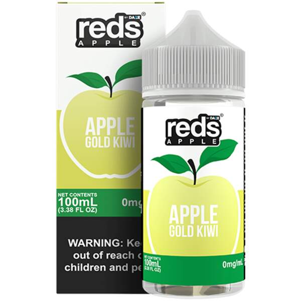 Gold Kiwi Apple Reds 100ml vape juice bottle