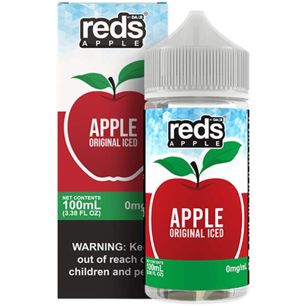 Original Iced Apple Reds 100ml vape juice bottle