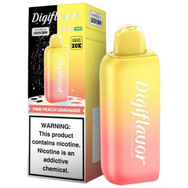 Pink Peach Lemonade Geek Bar Digiflavor BRK 20K Pod