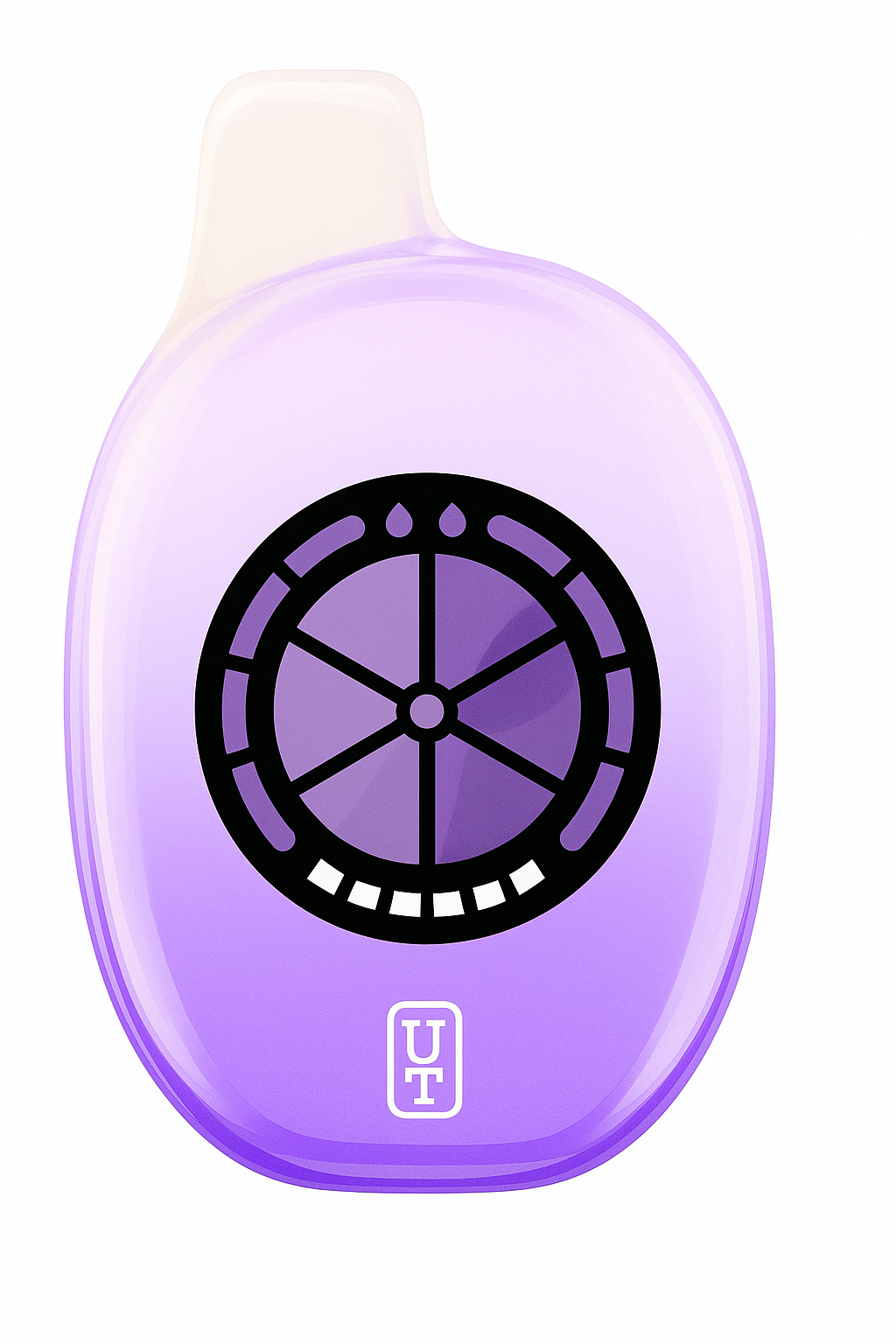 1Af0D595-C43E-40Ee-Bc5D-563356C1E8Ad Raspberry Grape / Guava UT 50K disposable vape with tropical fruit mix design featuring raspberry, grape, and guava graphics.