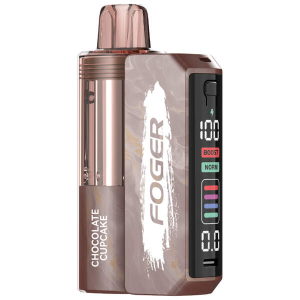 Chocolate Cupcake Foger Switch Pro Kit 30K showing the detachable pod and power bank