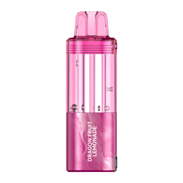 Dragon Fruit Lemonade Foger Switch Pro Pod 30K Dragon Fruit Lemonade Foger Switch Pro Pod 30K disposable vape with dragon fruit and lemonade imagery and sleek gradient design.