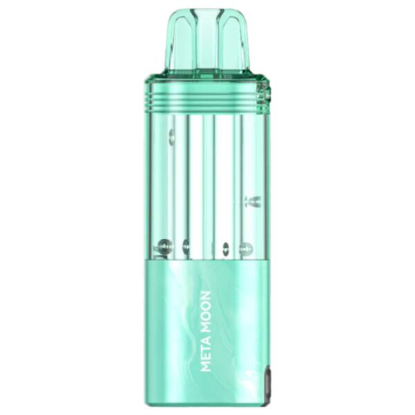 Meta Moon Foger Switch Pro Pod 30K disposable vape with cosmic-themed design and cool blue fruit imagery.