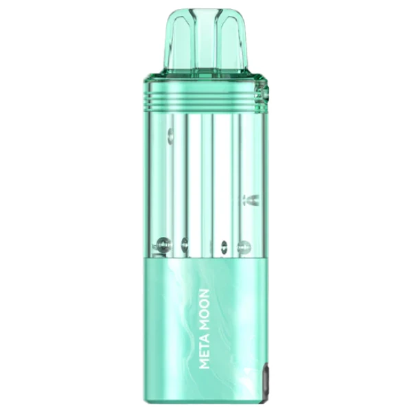 Meta Moon Foger Switch Pro Pod 30K disposable vape with cosmic-themed design and cool blue fruit imagery.