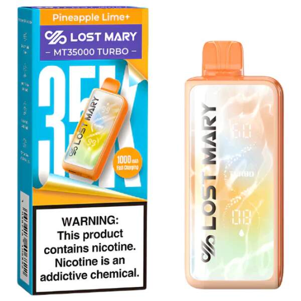 Pineapple Lime Lost Mary MT35000 Turbo disposable vape 35000 puffs sweet tart citrus tropical flavor