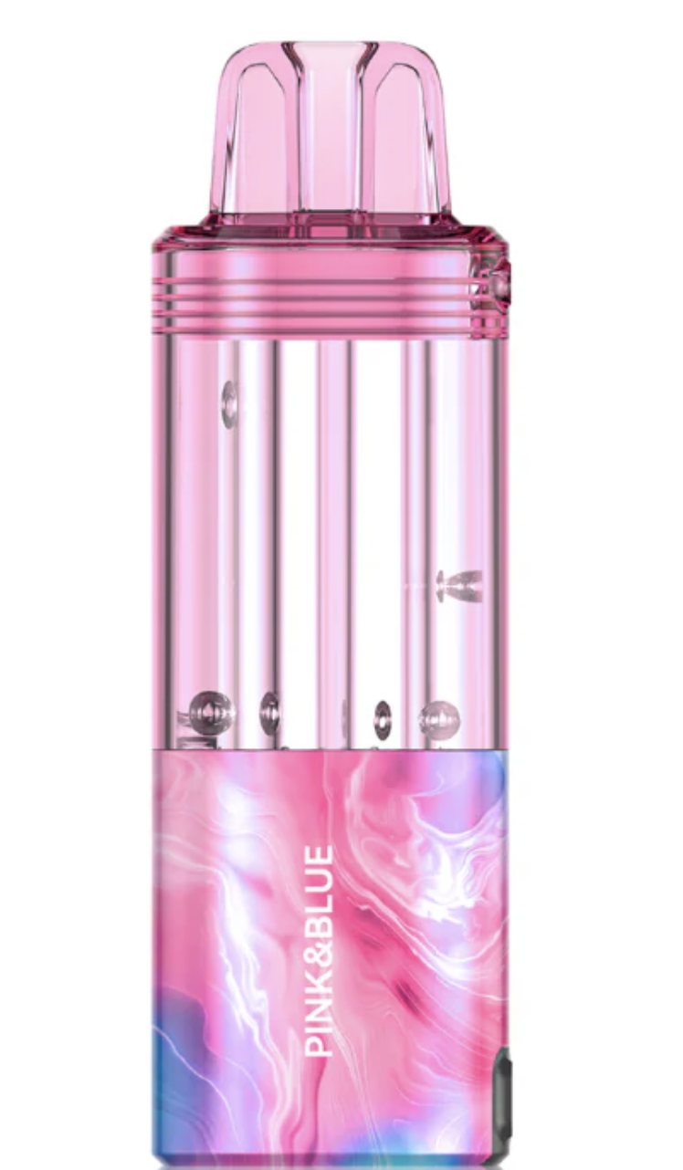 Pink &Amp;Amp; Blue Foger Switch Pro Pod 30K Pink & Blue Foger Switch Pro Pod 30K offers a fruity berry and icy blend in a 30K puff vape with dual mesh coil and USB-C fast charging.