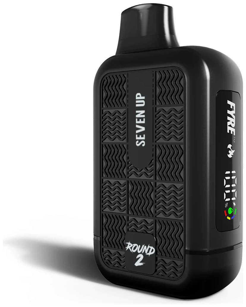 Seven Up Tyson 2.0 Heavy Weight disposable vape with lemon and lime soda-inspired design on the body.