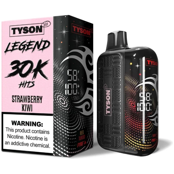 Strawberry Kiwi Tyson 2.0 Legend 30K disposable vape 30000 puffs sweet tangy tropical fruit flavor
