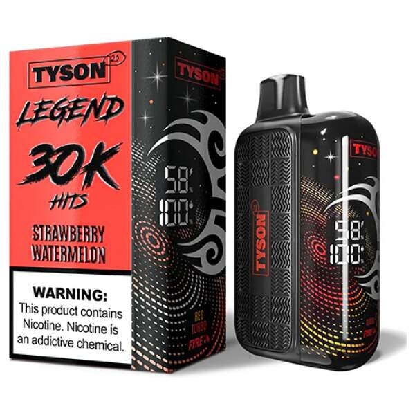 Strawberry Watermelon Tyson 2.0 Legend 30K disposable vape 30000 puffs juicy ripe summer fruit flavor