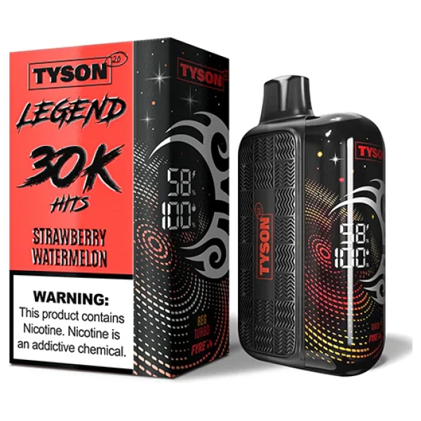 Strawberry Watermelon Tyson 2.0 Legend 30K disposable vape 30000 puffs juicy ripe summer fruit flavor