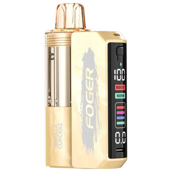 Vanilla Cupcake Foger Switch Pro Kit 30K showing the detachable vanilla pod and power bank