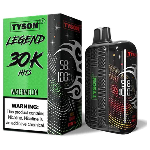 Watermelon Tyson 2.0 Legend 30K disposable vape 30000 puffs sweet juicy crisp refreshing flavor