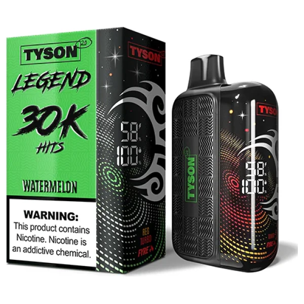 Watermelon Tyson 2.0 Legend 30K disposable vape 30000 puffs sweet juicy crisp refreshing flavor