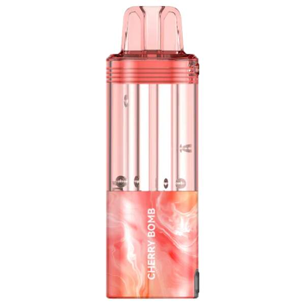 Cherry Bomb Foger Switch Pro Pod 30K disposable pod vape with cherry-themed design on a clean background.