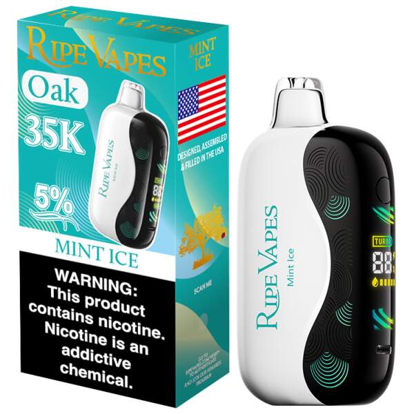 Mint Ice Oasis Ripe Vapes Oak 35K - Box