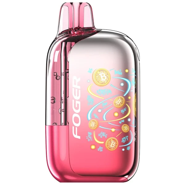 Sour Cherry Gush Foger Bit 35K disposable vape with sour cherry candy-themed artwork.