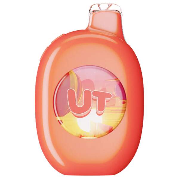 Watermelon Icy / Slushy UT 50K disposable vape with frosty watermelon artwork and smart LED screen.