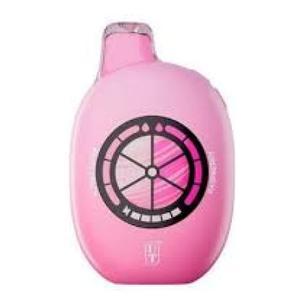 Pink Lemonade / Mixberry UT 50K disposable vape with lemonade and berry graphics and sleek LED smart screen.