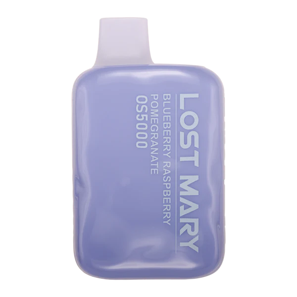 Lost-Mary-Os5000_Blueberry-Raspberry-Pomegranate_600X600_A5B77Ca7-7Aa8-4434-A3F6-52A8A00Ab350 (1) Blueberry Raspberry Pomegranate Lost Mary OS5000 Space disposable vape with blueberry, raspberry, and pomegranate-themed artwork.