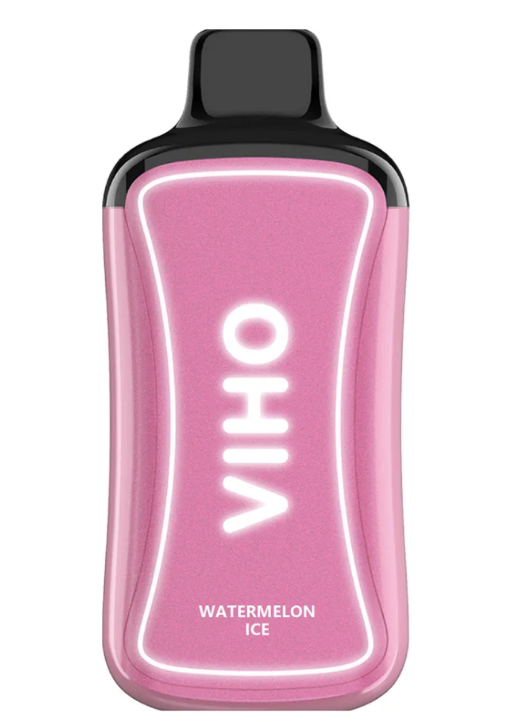 Watermelon Ice Viho Supercharge Zero Nicotine Vape Watermelon Ice VIHO Supercharge ZERO Nicotine disposable vape with watermelon and ice-themed design.