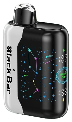 Gummy Bear Gummy Bear Black Bar Universe X disposable vape with colorful gummy bear candy graphics on the device.