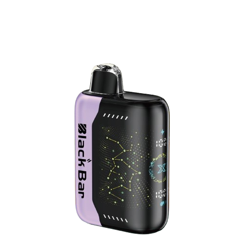 Lime Berry Orange Black Bar Universe X disposable vape with lime, berry, and orange fruit graphics on the device.