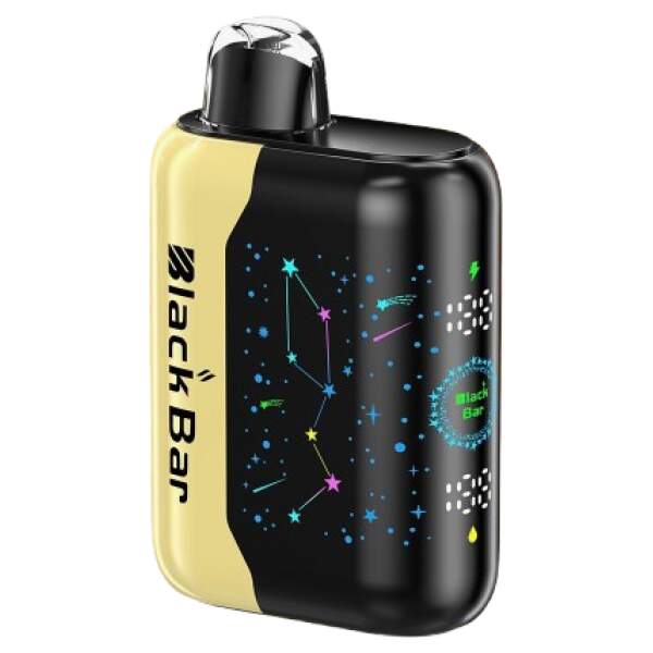 Mexico Mango Black Bar Universe X disposable vape with ripe mango fruit graphics on the device.