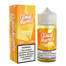 Pineapple Mango Cloud Nurdz 100ml e-liquid bottle with pineapple and mango candy graphics.