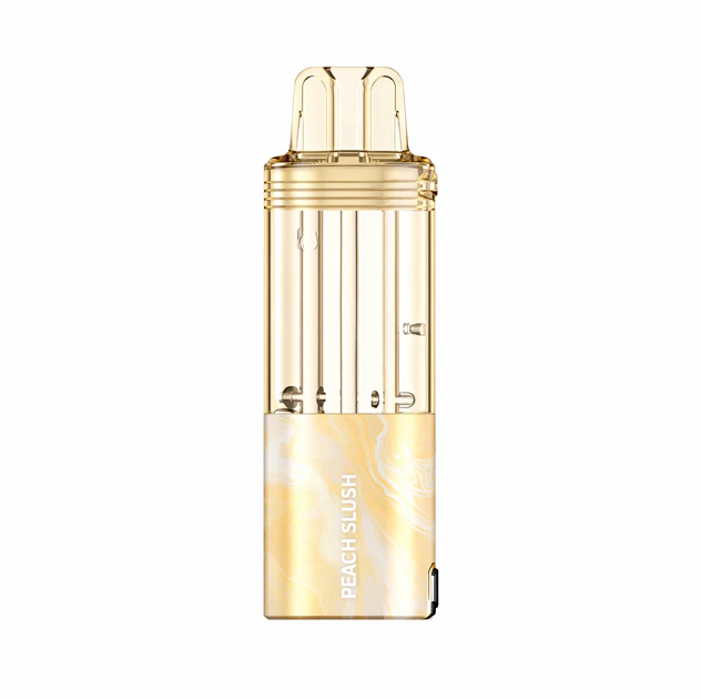 A Peach Slush Foger Switch Pro Pod 30K vape pod flavor by Vape4Less.