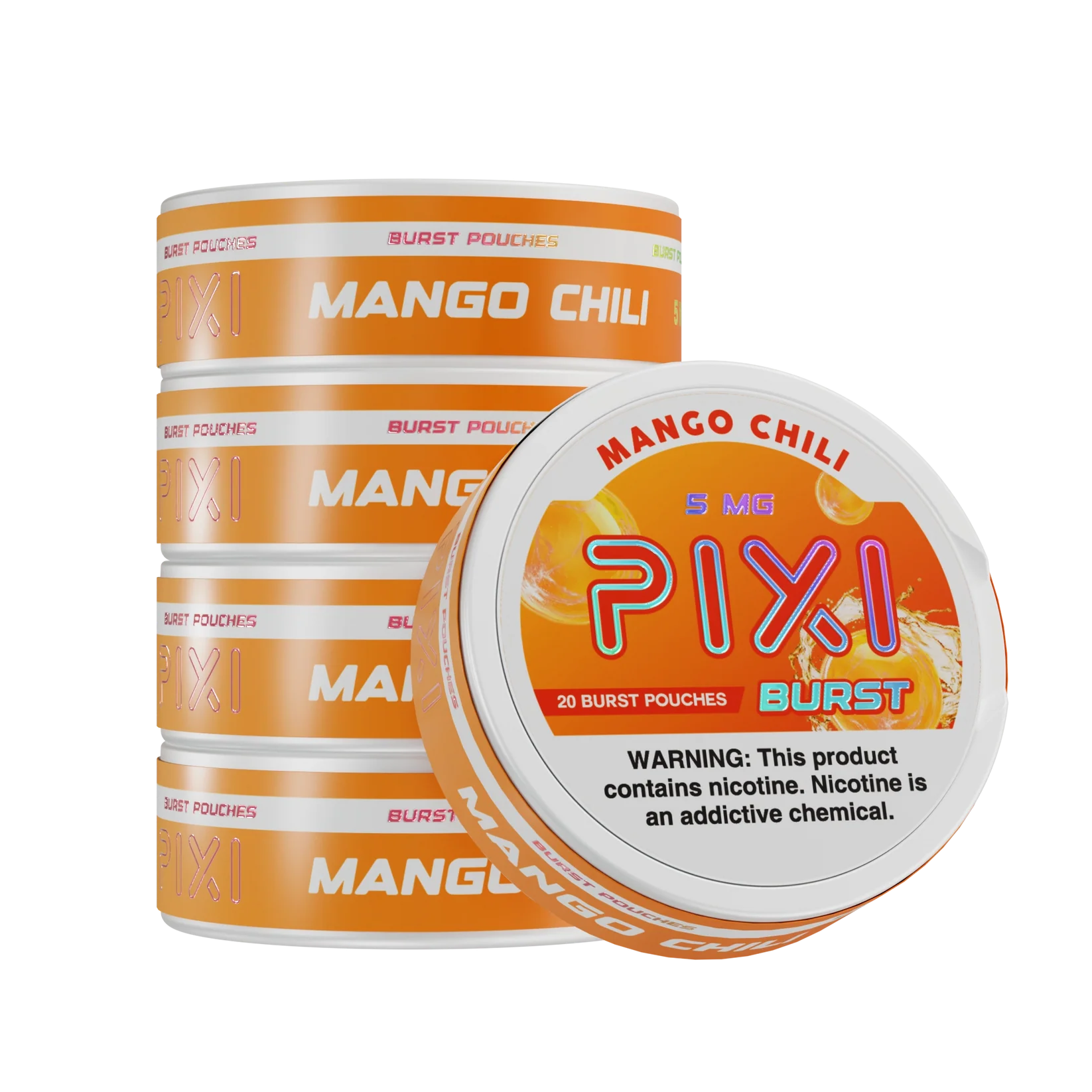 Mango Chili Pixi Burst nicotine pouches can