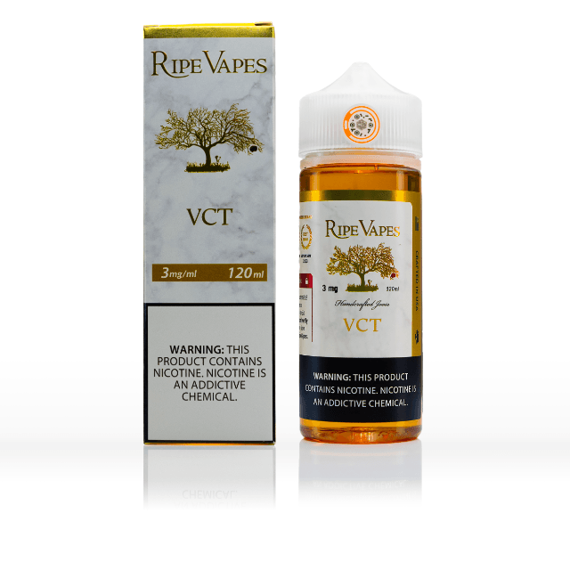 VCT Ripe Vapes 120mL e-liquid bottle