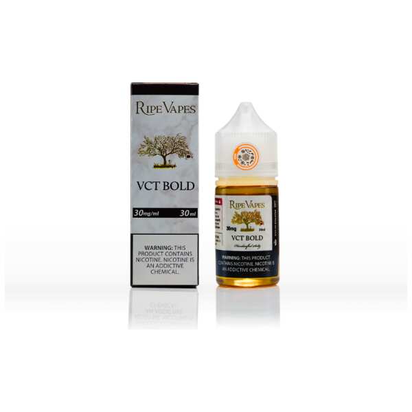 VCT Bold Ripe Vapes 30mL - Salt Nic bottle - Intense Tobacco & Vanilla Custard