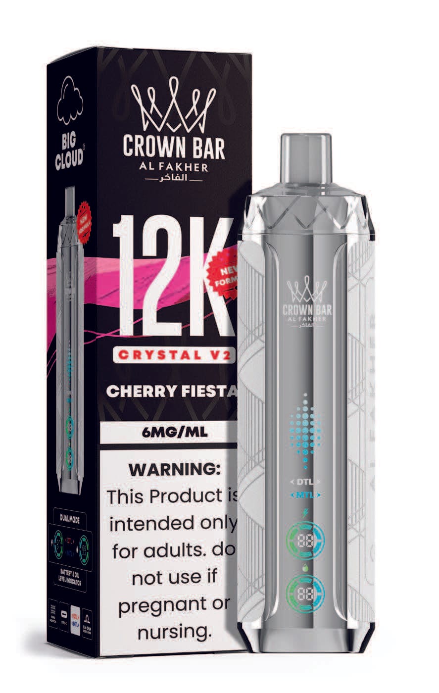 Cherry Fiesta Al Fakher Crown Bar Crystal V2 12K Cherry Fiesta Al Fakher Crown Bar Crystal V2 12K