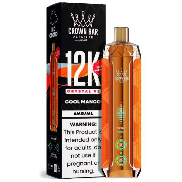 Cool Mango Al Fakher Crown Bar Crystal V2 12K