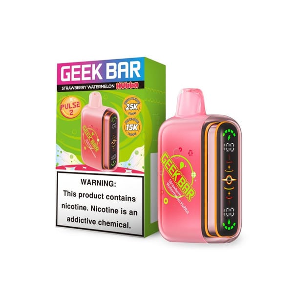 Strawberry Watermelon Hubba Geek Bar Pulse X2 50K Disposable Vape