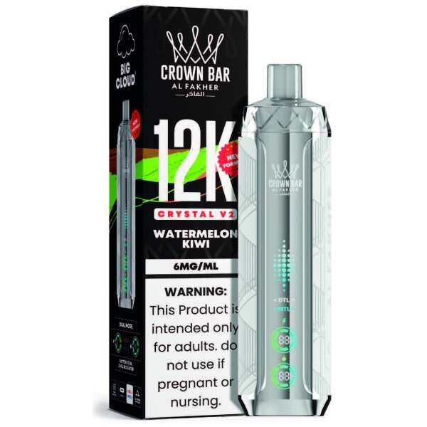 Watermelon Kiwi Al Fakher Crown Bar Crystal V2 12K